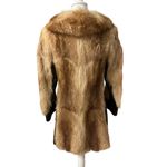 Pierre Cardin Rare Vintage 60s Boutique Crystal Raccoon Fur Jacket Coat Leather Photo 4