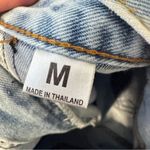 On The Way Blue Wide Leg Cargo Jeans Womens M Casual Denim Size 4 Photo 1