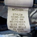 NWT Mother High Waisted Weekender Slice Heel in Belle De Jour Flare Jeans 34 Photo 4