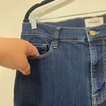 frame denim FRAME Womens 32 Le Palazzo Jeans Wide Leg Crop Denim Dark Wash Cotton Stretch Photo 1