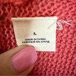 Anthropologie Angel of the North Cashmere Blend Size LG Watermelon Knit Cardigan Pink Photo 2