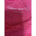 Outdoor Voices Red Sleeveless Racerback Yoga Athletic Sports Bra Crop Top Size M Photo 2