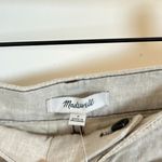 Madewell  Patch Pocket Linen Flare Trousers in Oat Color Linen Size US 2 NWT Photo 5