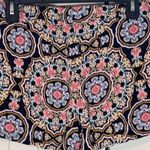 Bebop Black Floral Elastic Waist Lounge Sleep Shorts L Photo 11