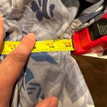 Newport News  White & Blues Tie In Front & Sleeves Summer Blouse Sz4 Great Cond Photo 7