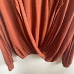 Free People FP Beach‎ Rust Drape Front Top Photo 2