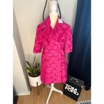 Moschino  COUTURE Long Faux Teddy Fur Jacket,‎ Italian, FUCHSIA, Size 4, NWT Photo 1