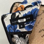 Slate + Willow  Womens Size 8 Blue Orange Floral Jacquard Shift Dress Sleeveless Photo 89