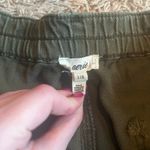 Aerie  Olive Green Distressed Shorts w/ Elastic Waist Size Large Photo 2