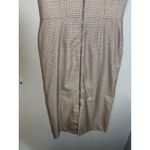 Roland Mouret Dalia Wool and Silk Midi Dress Black White Check Size 8 Photo 9