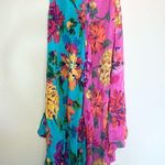 Anthropologie Floral Colorful Handkerchief Scarf Dress Size M/L Photo 9