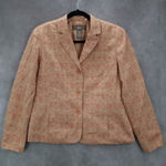 Norton Mcnaughton  Orange Floral Blazers Jackets Coats Business Formal Petite 10P Photo 0