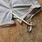 Levi Vintage (3/99) Women's Shorts with Flower Hem. Size 14 Blue Photo 4