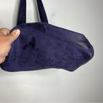 Noonday collection blue‎ purple leather tote bag Photo 5