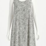 EXPRESS Dalmatian Dot Tank Dress Women M Black White Sleeveless Casual Easy Wear Photo 0