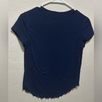 Free People Intimately  Navy Blue Baby Tee Size Medium Stretchy Photo 2