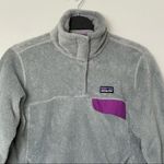 Patagonia Re-Tool Snap-T Pullover Polartec Thermal Pro Gray/Pink Size Small Photo 2