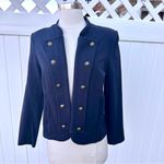 Tommy Hilfiger  Navy Blue Military Style Jacket Blazer Size S Photo 5