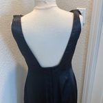 Belsoie Black Satin Maxi Bridesmaid Dress EUC Sz 14 Sleeveless Polyester Photo 5