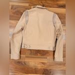 BLANK NYC  Women's Cream Leather Jacket Photo 4