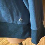 Torrid Active Plus Size 3X Lyons Blue Happy Camper Micro Fleece Sweatshirt Photo 4