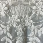 EXPRESS  embroidered ivory floral top in size large. Photo 2