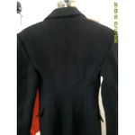 Mango New NWOT Womens XS MNG Long structured wool coat Black Italian Wool Pocket Photo 11