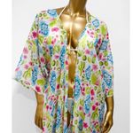 Free Press  Womens Cactus Fruits Summer Sheer Swim Cover Long Kimono Top Size S/M Photo 4