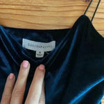 Dance & Marvel midnight blue velvet midi dress with spaghetti straps size medium Photo 6