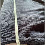 Sundry  Cotton Gauze DARK GRAY  Button-Up Beach Vacation Shirt Cover Up Photo 5