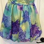 Mori Lee NWT  Sticks & Stones Teal/Purple Leopard Homecoming Prom Mini Dress 9/10 Photo 3