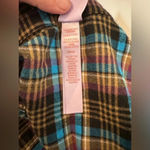 Savage X Fenty TIED UP TARTAN PJ RAW HEM SLEEP SHIRT Streetwear Comfy Medium Photo 7