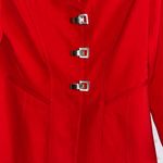Chantelle  Bold Red Blazer with Square Buttons Photo 11