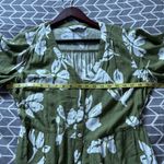 Sonoma  Olive Floral Midi Dress Size PM Photo 8