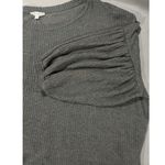 Day to Day  Gray Oversized Balloon Sleeve Textured Crop Peasent Top Size Large Photo 8
