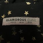 Glamorous Curve Black Gold Star Chiffon Sheer Long Sleeve Cover Up Blouse Top 20 Size undefined Photo 3