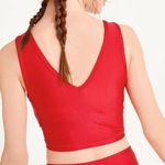DKNY  Cropped Tank in Ski Patrol Red Size Medium MSRP $50 SOO Photo 1