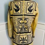 60s 70s Gold Lurex Art Deco Metallic Top + Wide Leg Bellbottoms Palazzo Pants Size M Photo 11