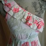 Roxy One Shoulder Tropical Palm Print Dress Photo 1