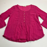 Denim & Supply Ralph Lauren Ralph Lauren Denim & Supply Women's Pink Blouse Popover Top Bohemian *TINY FLAW Photo 0