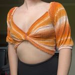 Urban Outfitters Orange Tie-Dye  Top Photo 3