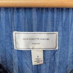 Moulinette Soeurs  Sleeveless Silk‎ Trim Dress in Blue Black Size Small Photo 3