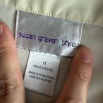 Susan Graver Vintage  button down blouse with removable shoulder pads size xl Photo 1