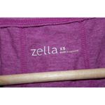 Zella Womens  Purple Athletic Short Sleeve V-Neck T-Shirt Athletic Top Size XS Photo 3