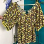 Free People  floral puff sleeve stretch T-shirt top Photo 0