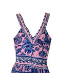 Lilly Pulitzer Taryn Maxi Dress Melon Fig Ginger Jar Sleeveless Pink Blue Rayon Photo 3