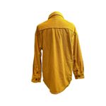 New Tacvasen Women's Gold Loose Fit Corduroy Shacket Shirt Long Sleeve Photo 4