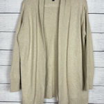 Banana Republic  Sweater Open Front Cardigan Cotton Blend Size Medium Beige Knit Photo 0