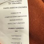 Andrea Landa Brown Boho Chic Cowgirl Handmade Colombian Leather Sleeveless Top Size M Photo 7