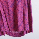 Free People  Look Through Pink Fruit Punch Combo Crinkle Bohemian Top Photo 4